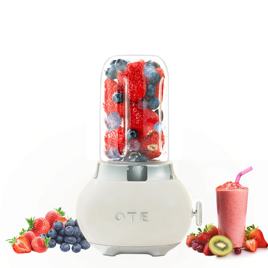 Ote smoothie maker блендер, ретро кухня малък стъклен блендер за шейкове и smoothies, с 400ml стъкло