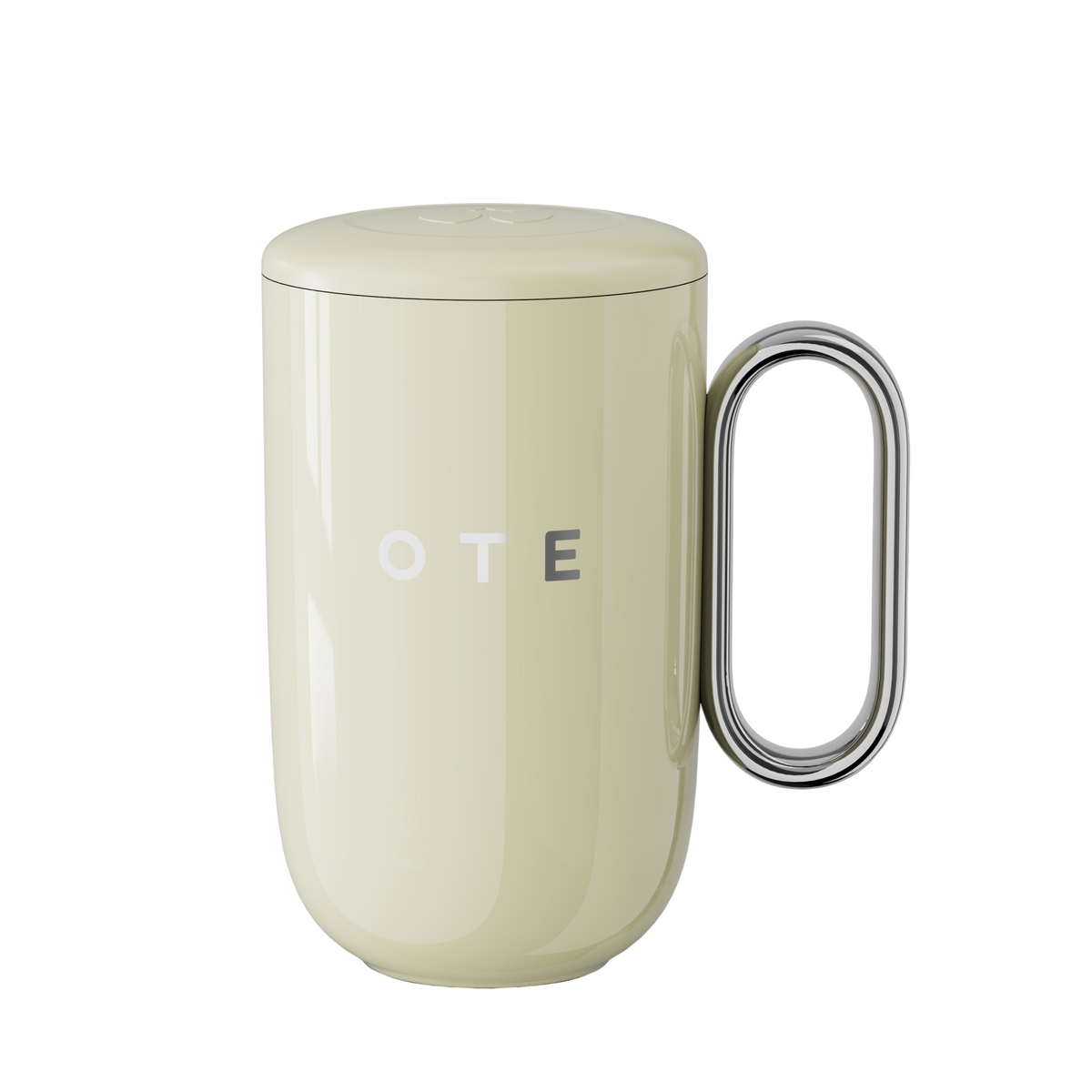 Hrnček na kávu OTE s rúčkou, 12 oz/8 oz (350/220 ml) izolovaný cestovný hrnček z nehrdzavejúcej ocele, dvojstenný opakovane použiteľný hrnček na kávu